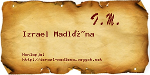 Izrael Madléna névjegykártya
