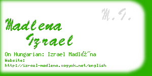 madlena izrael business card